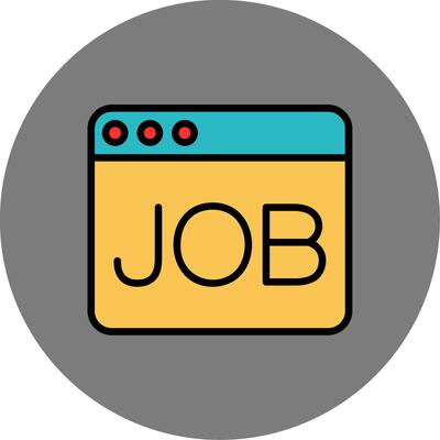 Job Filled Grey Circle Icon
