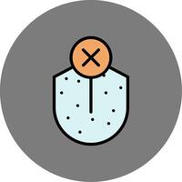 Loss Sense Of Taste Filled Grey Circle Icon vector