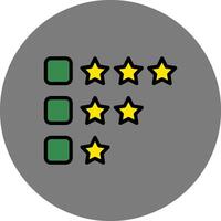 Rating Circle Icon vector
