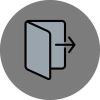 Do Not Go Out Filled Grey Circle Icon vector