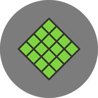Tiles Filled Grey Circle Icon vector