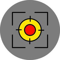 atención lleno gris circulo icono vector