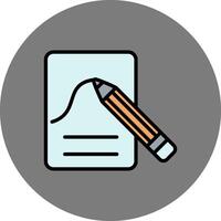 Sketch Filled Grey Circle Icon vector