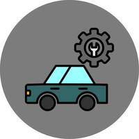 Workshop Filled Grey Circle Icon vector