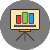 Presentation Board Icon vector