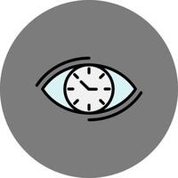 Visionary Filled Grey Circle Icon vector