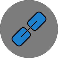 Hyperlink Filled Grey Circle Icon vector