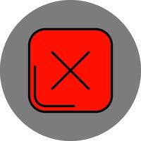 Interface Filled Grey Circle Icon vector