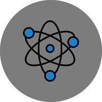 Neucleus Filled Grey Circle Icon vector