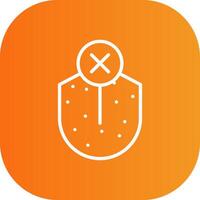 Loss Sense Of Taste Line Gradient Curve Icon vector