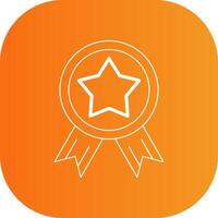 Win Line Gradient Curve Icon vector