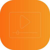 Editor Line Gradient Curve Icon vector