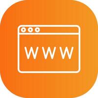 Www Line Gradient Curve Icon vector