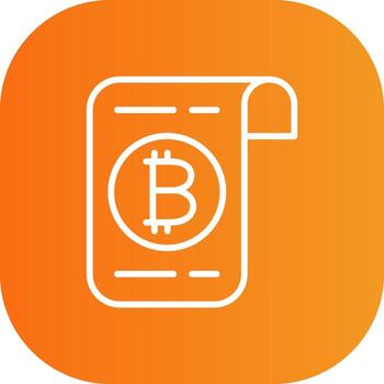 Ledger Line Gradient Curve Icon vector