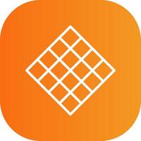 Tiles Line Gradient Curve Icon vector
