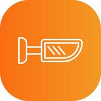 Side Mirror Line Gradient Curve Icon vector