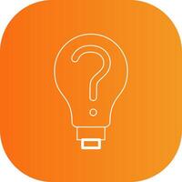 Decision Making Line Gradient Curve Icon vector