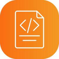 Paper Line Gradient Curve Icon vector