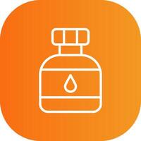Canteen Line Gradient Curve Icon vector