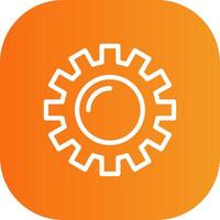 Setting Line Gradient Curve Icon vector