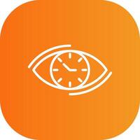 Visionary Line Gradient Curve Icon vector
