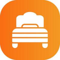 Rest Glyph Gradient Curve Icon vector