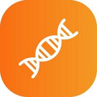 DNA Glyph Gradient Curve Icon vector
