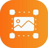 Image Glyph Gradient Curve Icon vector