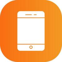 mobile Glyph Gradient Curve Icon vector
