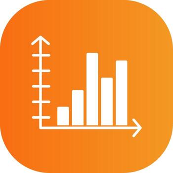 campana conformado grafico glifo degradado curva icono vector