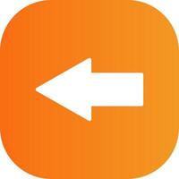 Back Glyph Gradient Curve Icon vector