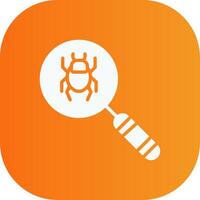 Detection Glyph Gradient Curve Icon vector