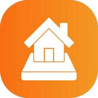 Plot Glyph Gradient Curve Icon vector