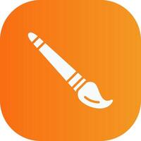 paint brush Glyph Gradient Curve Icon vector
