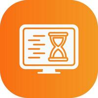 Checklist Glyph Gradient Curve Icon vector