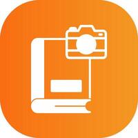 Photography Glyph Gradient Curve Icon vector