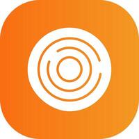 Chart Glyph Gradient Curve Icon vector