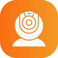 web camera Glyph Gradient Curve Icon vector