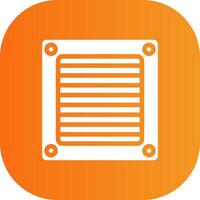 Ventilation Glyph Gradient Curve Icon vector