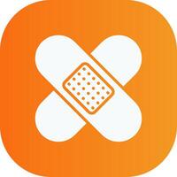 Bandage Glyph Gradient Curve Icon vector