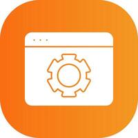 Web Optimization Glyph Gradient Curve Icon vector