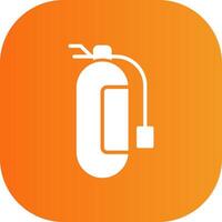 Fire Extinguisher Glyph Gradient Curve Icon vector