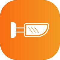 Side Mirror Glyph Gradient Curve Icon vector