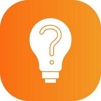 Decision Making Glyph Gradient Curve Icon vector