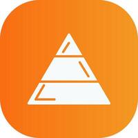 Importance Glyph Gradient Curve Icon vector