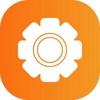 Setting Glyph Gradient Curve Icon vector