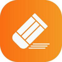Eraser Glyph Gradient Curve Icon vector