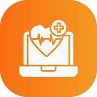 Healthcare Glyph Gradient Curve Icon vector