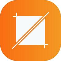 Crop Glyph Gradient Curve Icon vector