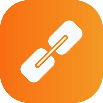 Hyperlink Glyph Gradient Curve Icon vector